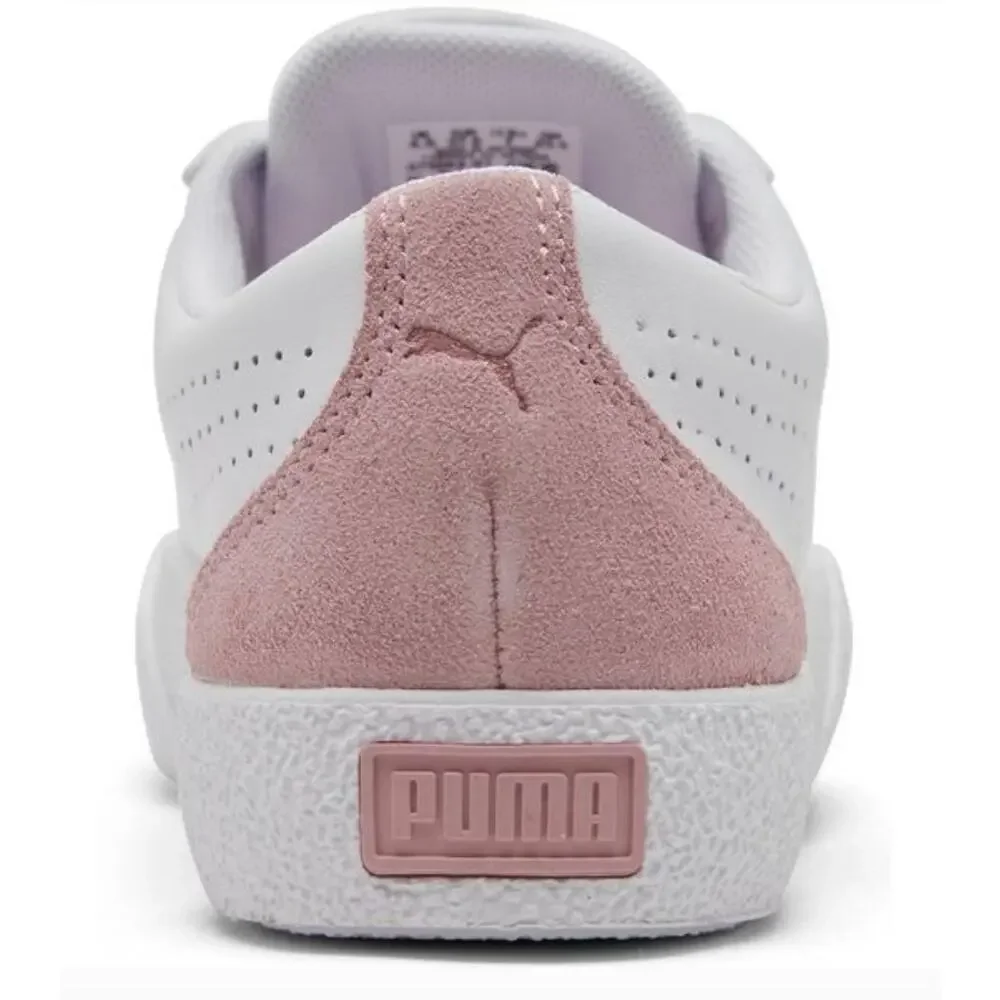 Puma Women's Love Perf White Pink Sneakers Trainers  Size 7.5 Retro Casual
